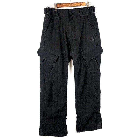 Gerry Mens Snow Snowboard Ski Pants Fleece Lined 4 Way Stretch Black Small - Picture 1 of 5